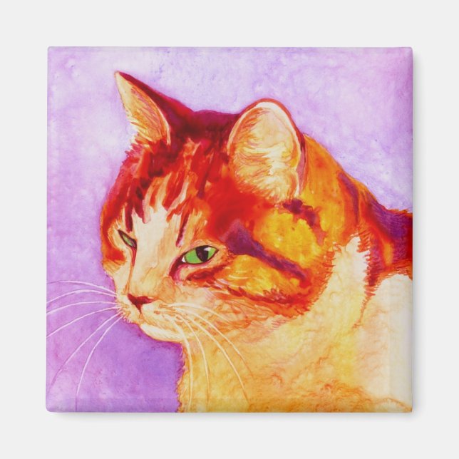 Calico Cat Magnet - "Mango" (Front)