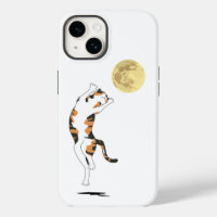 Calico Cat Moon Dancing Case-Mate iPhone Case