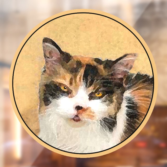 Calico Cat Painting - Cute Original Cat Art (Sheet 2)