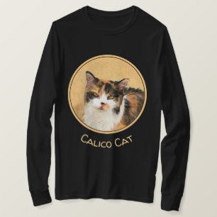 Calico Cat Painting - Cute Original Cat Art T-Shirt