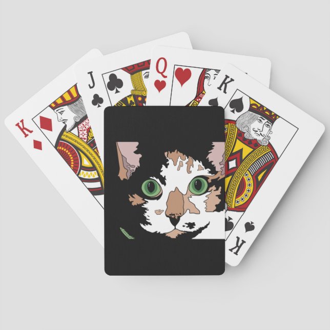 Calico Cat  Playing Cards (Back)