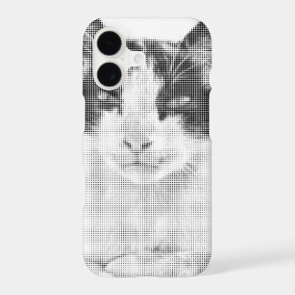 Calico Cat Retro Halftone