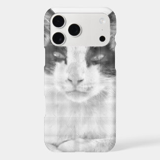 Calico Cat Retro Halftone