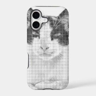 Calico Cat Retro Halftone