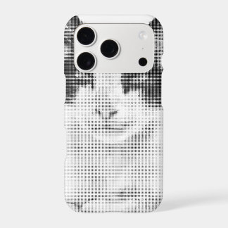 Calico Cat Retro Halftone