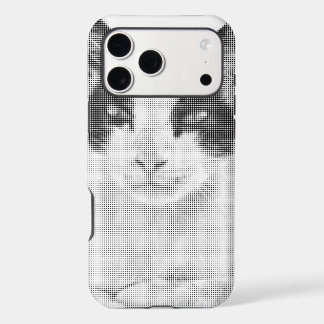 Calico Cat Retro Halftone