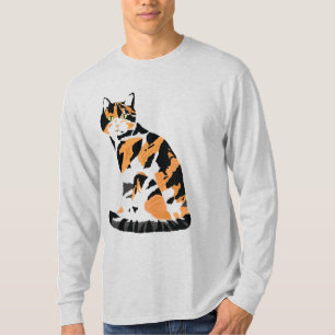 Calico cat sitting T-Shirt