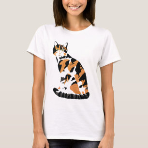 Calico cat sitting T-Shirt