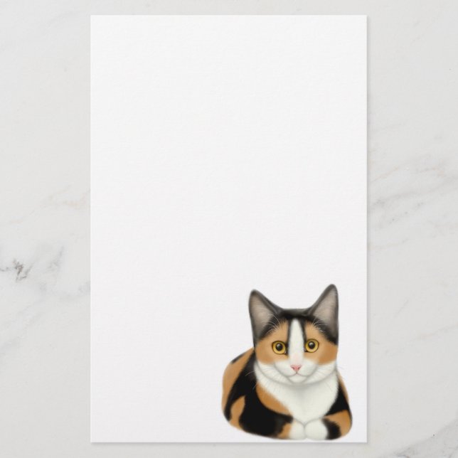 Calico Cat Stationery (Front)