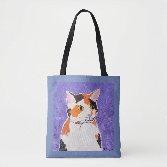 Calico Cat Tote Bag (Front)