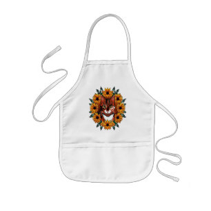 Calico Cat With Black-eyed Susan Maryland State  Kids Apron