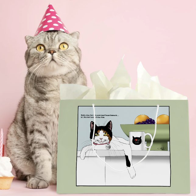 Calico Catitude Cat Kitchen Large Gift Bag (Creator Uploaded)