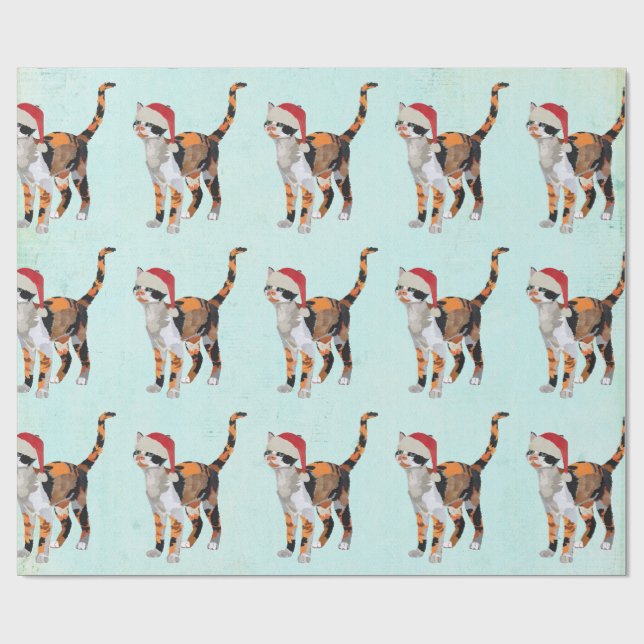CALICO CHRISTMAS Wrapping Paper (Flat)
