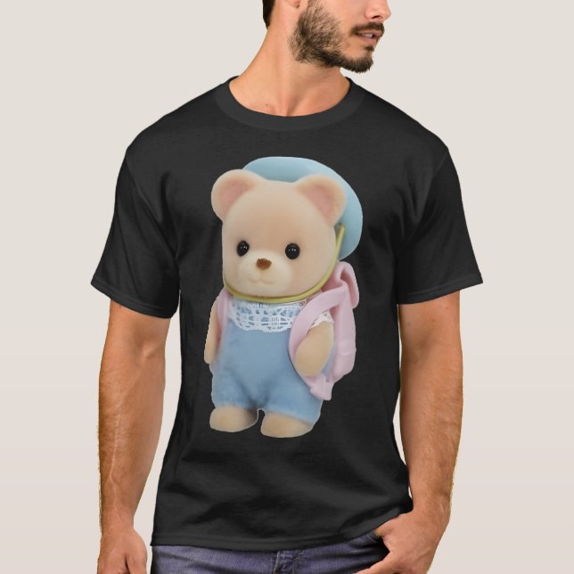 Calico Critters Bear With Backpack T-Shirt (Front)