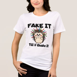 Calico Critters - Funny Hedgehog Impersonation Tri-Blend Shirt