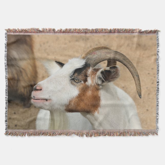 Calico goat throw blanket (Front)