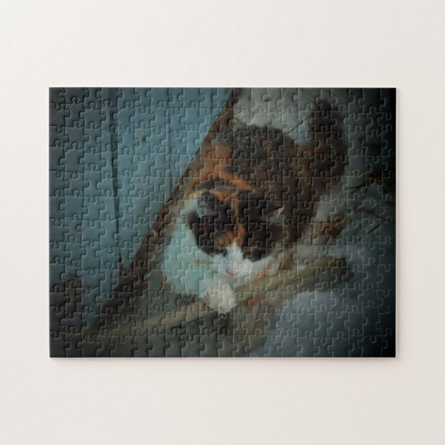 Calico hose chequered jigsaw puzzle (Horizontal)