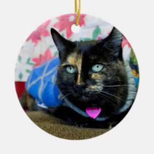 Calico III Ceramic Ornament