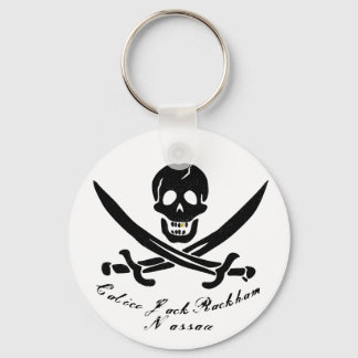 Calico Jack Nassau Pirate Flag Jolly Roger Key Ring
