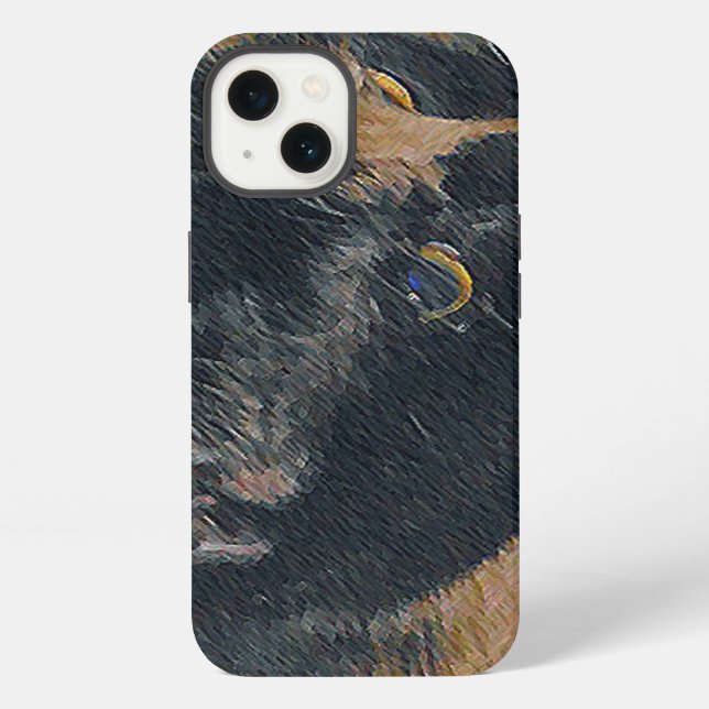 Calico Kitten Face iPhone Case (Back)