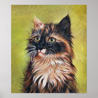 Calico kitten poster