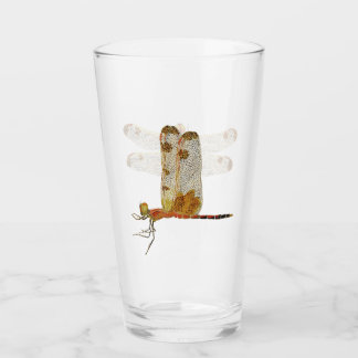 Calico Pennant Dragonfly Beer Glass