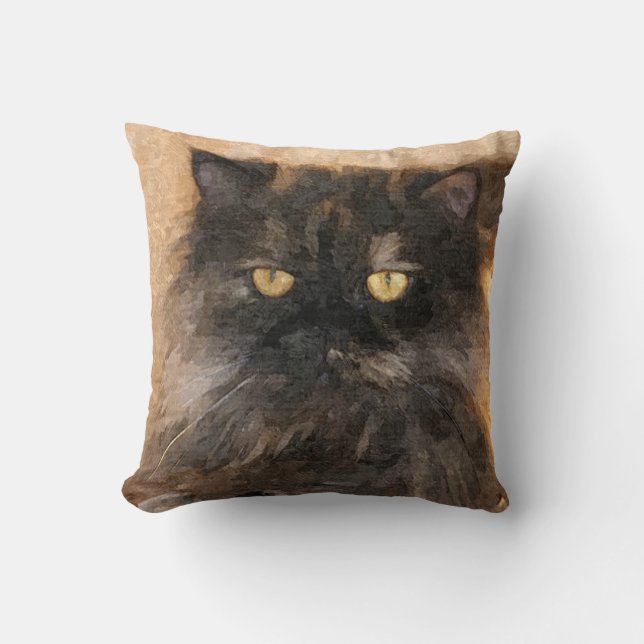 Calico Persian Cat Cushion (Front)