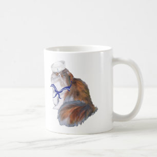Calico Persian Cat Sailor Coffee Mug
