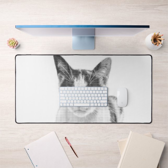 Calico Pop Halftone Desk Mat (Office 1)