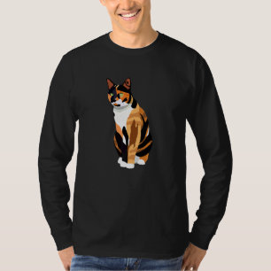 Calico Portrait Tricolor Cat Tortoiseshell Kitty T-Shirt