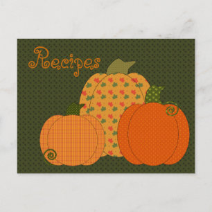 Calico Pumpkin Trio Recipe Card