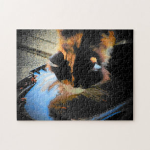 Calico rainwater jigsaw puzzle