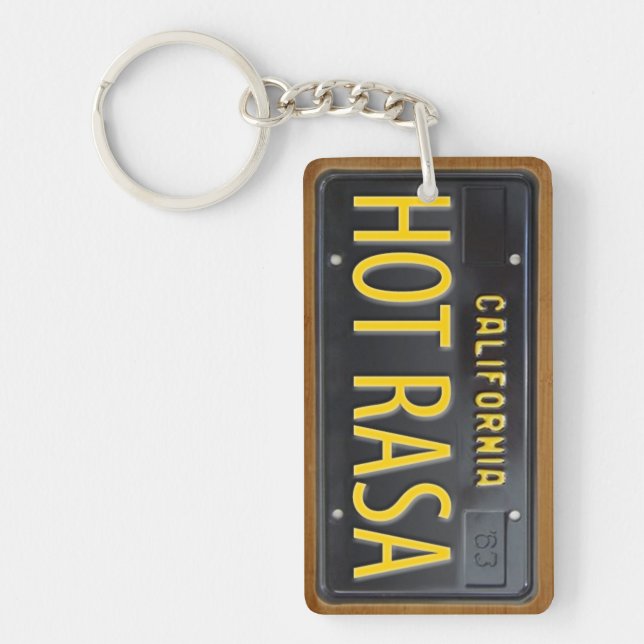 California 1963 License Plate Keychain CUSTOM (Front)