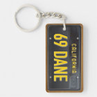 California 1963 Vintage License Plate Keychain