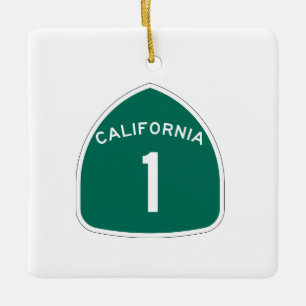 California 1 ceramic tree decoration