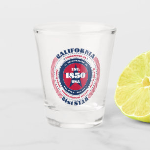 California 31st Star Patriotic Shot glass
