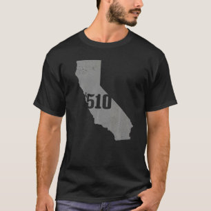 California 510 Area Code Richmond Oakland State Ma T-Shirt