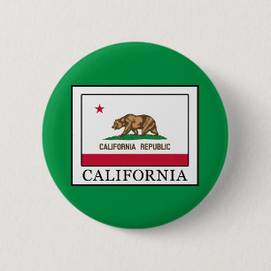 California 6 Cm Round Badge