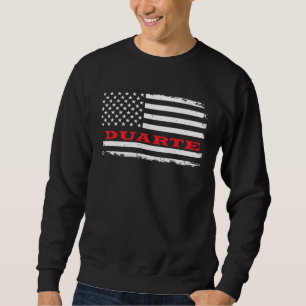 California American Flag Duarte USA Patriotic Souv Sweatshirt