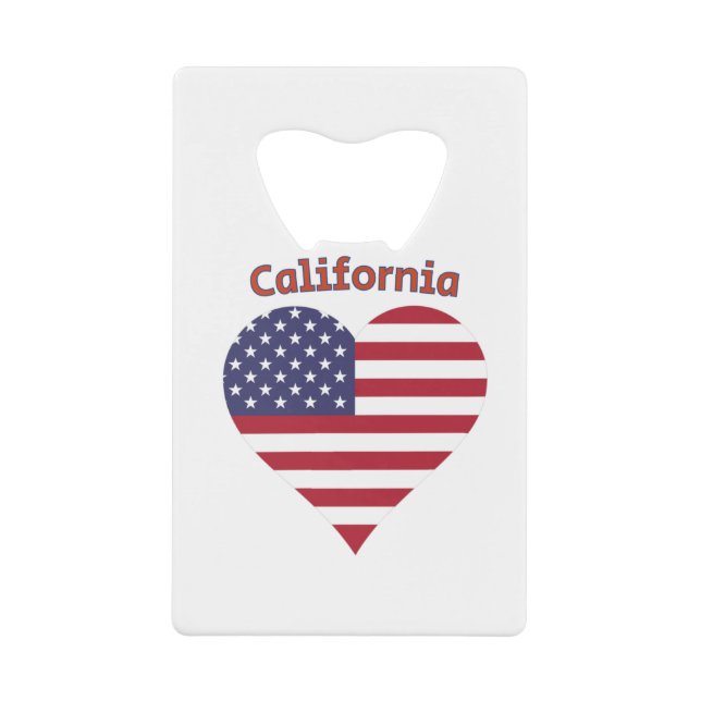 California American Flag Heart (Front)