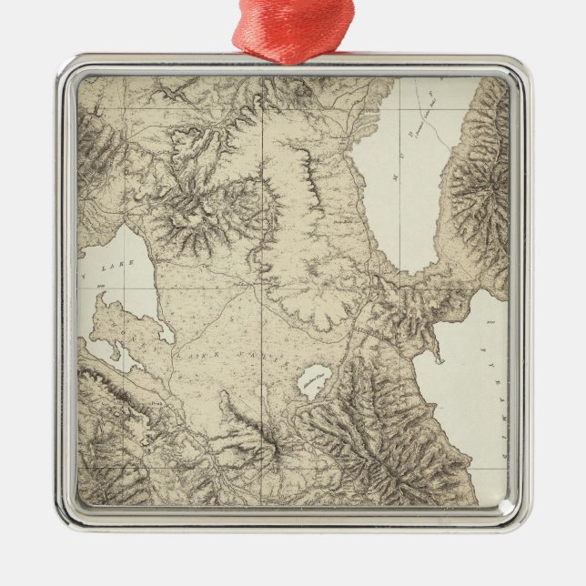 California and Nevada 10 Metal Ornament (Front)