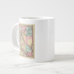 California and Nevada 2 2 Large Coffee Mug