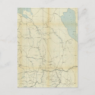 California and Nevada 3 Postcard