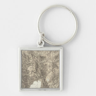 California and Nevada Key Ring