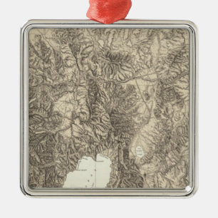 California and Nevada Metal Tree Decoration