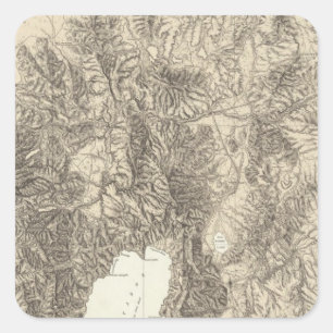 California and Nevada Square Sticker