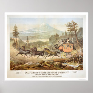 California and Oregon Stage Company Poster