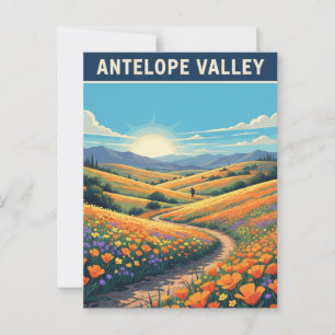 California Antelope Valley Wildflowers Postcard