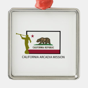 CALIFORNIA ARCADIA MISSION LDS CTR METAL TREE DECORATION