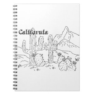 California Art Mojave National Preserve Photos Des Notebook